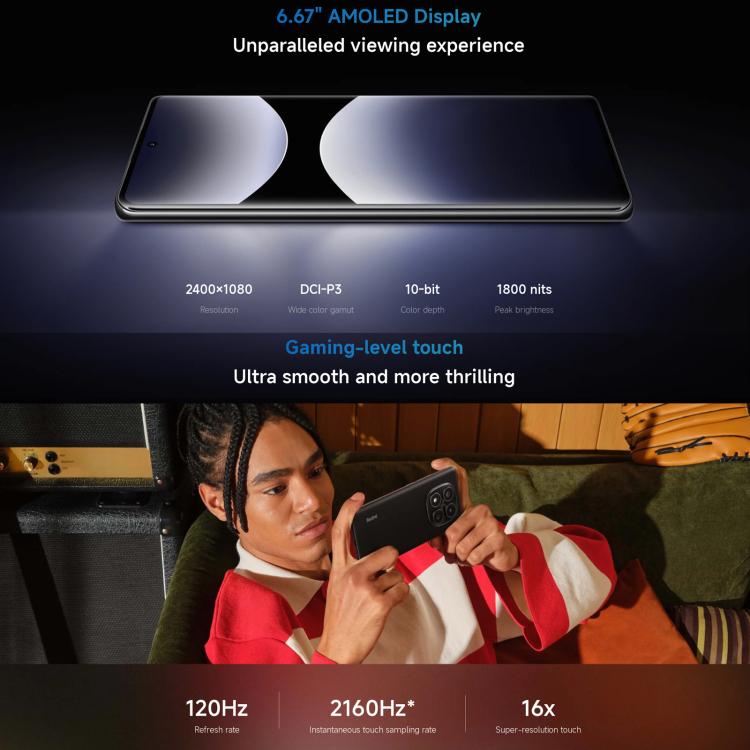 Xiaomi Redmi Note 14 Pro 4G Global, 8GB+256GB, In-screen Fingerprint, 6.67 inch Xiaomi HyperOS Helio G100-Ultra Octa Core, NFC, Network: 4G, Note 14 Pro 4G, 8GB+256GB(Black), Note 14 Pro 4G, 8GB+256GB(Blue) Xiaomi Redmi Note 14 Pro 4G Global, 8GB+256GB, In-screen Fingerprint, 6.67 inch Xiaomi HyperOS Helio G100-Ultra Octa Core, NFC, Network: 4G, Note 14 Pro 4G, 8GB+256GB(Black), Note 14 Pro 4G, 8GB+256GB(Blue)